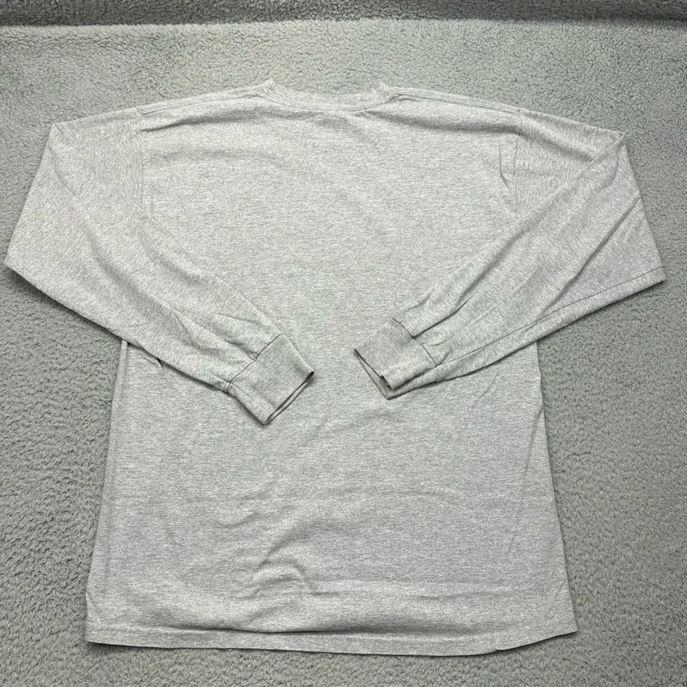Gildan Ultra Cotton Heavyweight Size Large Clemson Univ. Tigers Gray L/S T-Shirt
